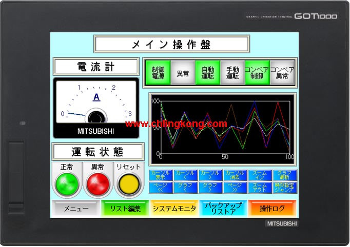 三菱10.4英寸触摸屏GT1675-VNBA