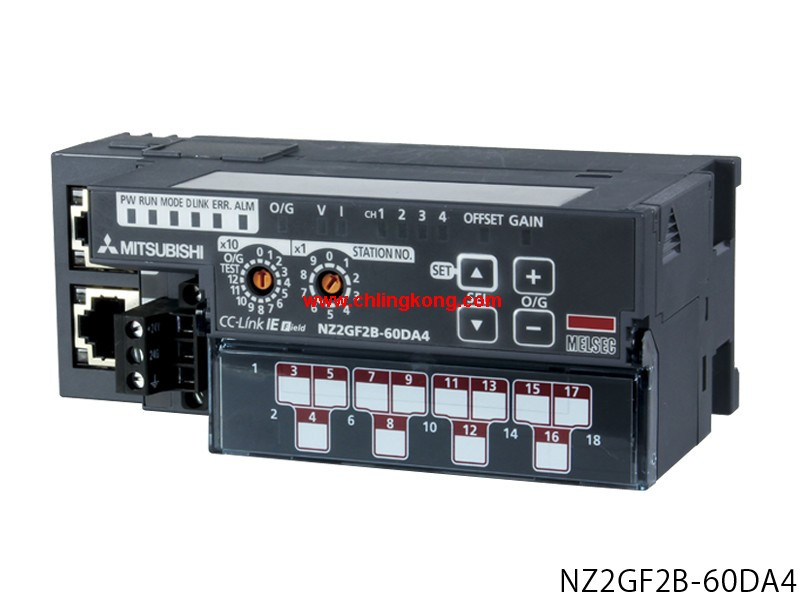 三菱模数型远程模拟输出模块NZ2GF2B-60DA4