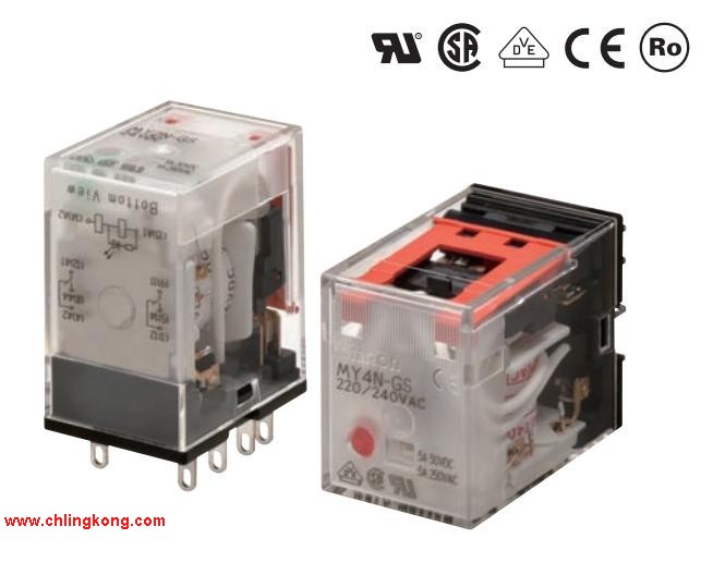MY4-GS AC220/240 欧姆龙MY4-GS AC220/240 - 广州凌控